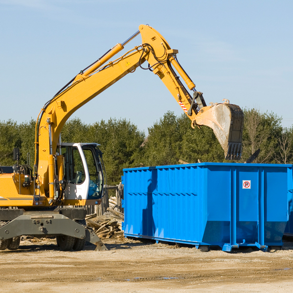 are there any restrictions on where a residential dumpster can be placed in Conesville Ohio